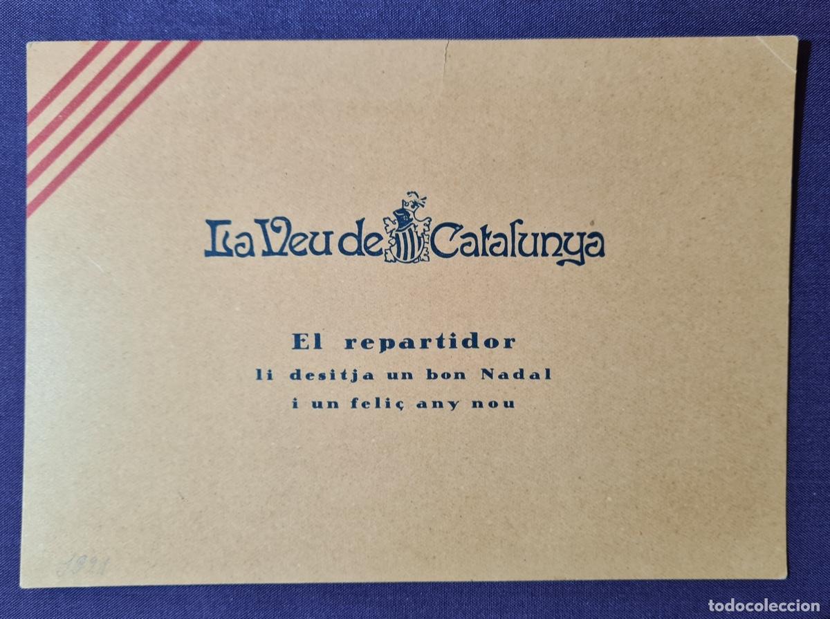Postkarten: La Veu de Catalunya 1921. Felicitaci&oacute;n.