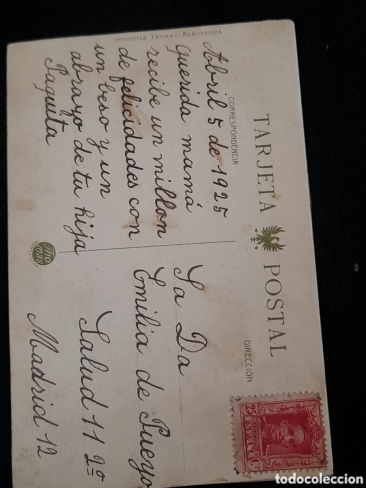 Postales: Antigua postal publicitaria, Caf&eacute;s El Cafeto de 1925 - Foto 3