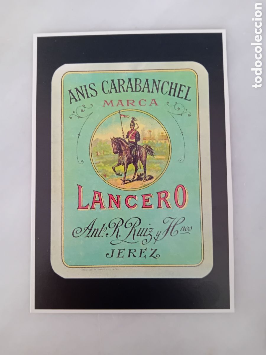 Cartes Postales: postal reproducci&oacute;n etiqueta an&iacute;s carabanchel lancero