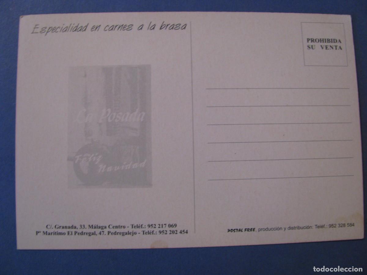 Postales: POSTAL, POSTALFREE. PUBLICIDAD LA POSADA. MALAGA. - Foto 2