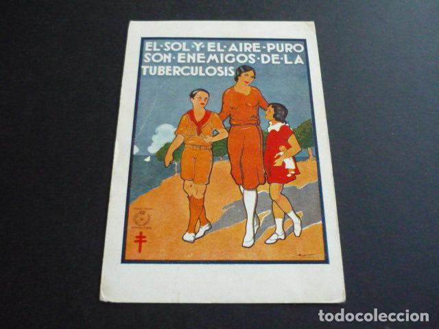 Postales: POSTAL PUBLICITARIA ANTI TUBERCULOSIS - Foto 1