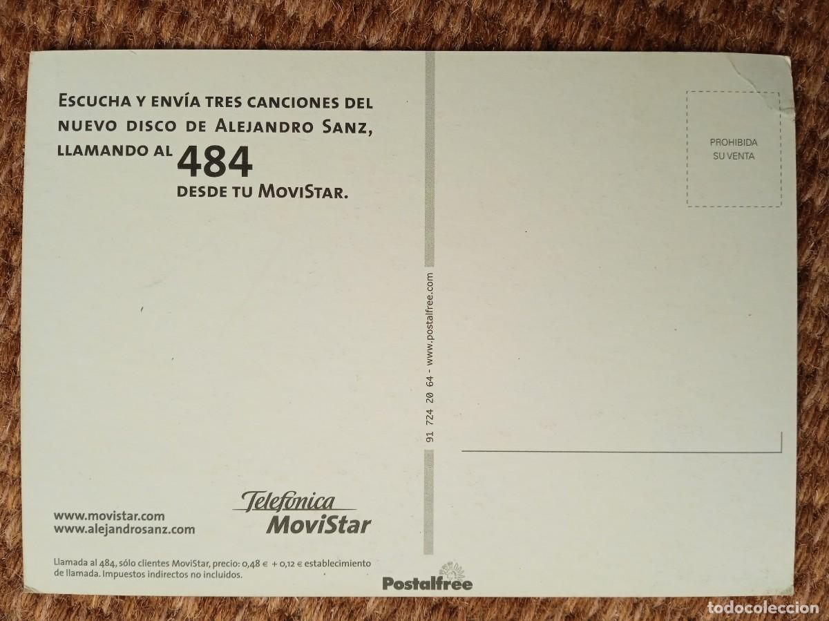 Postales: ALEJANDRO SANZ Y MOVISTAR DE TELEFONICA - Foto 2
