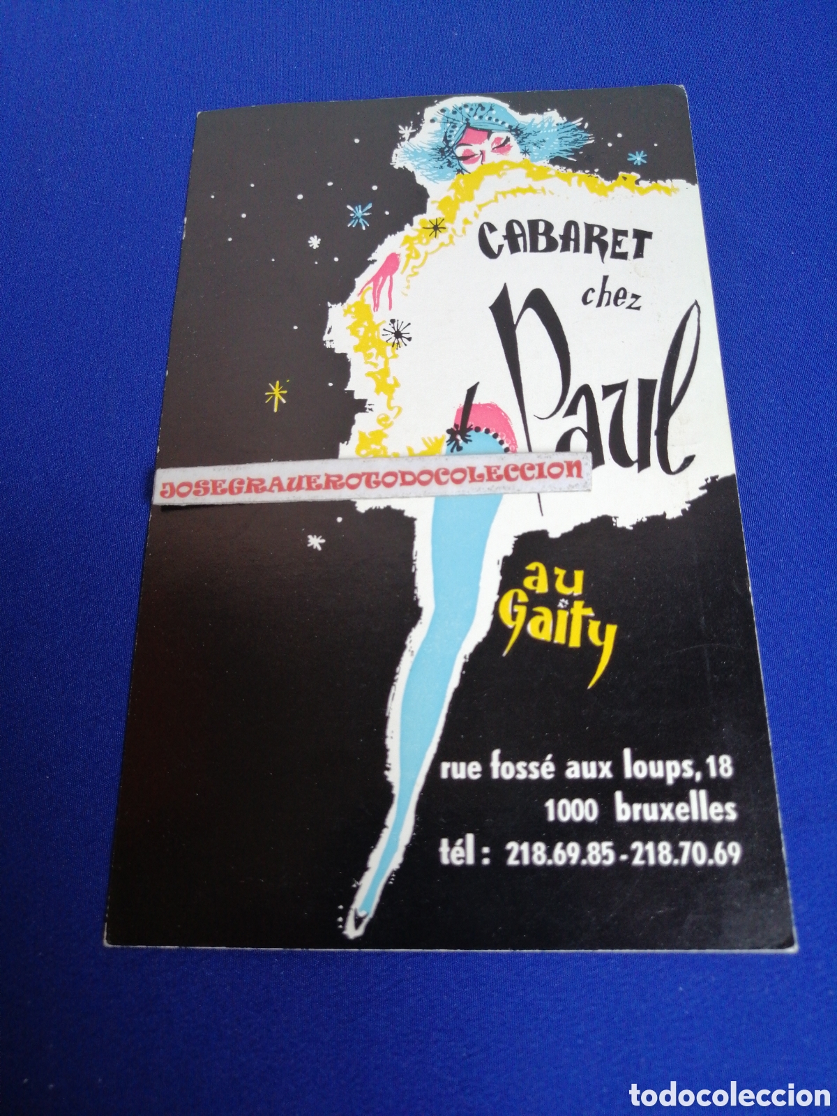 Postales: CABARET CHEZ PAUL BRUSELAS - Foto 1