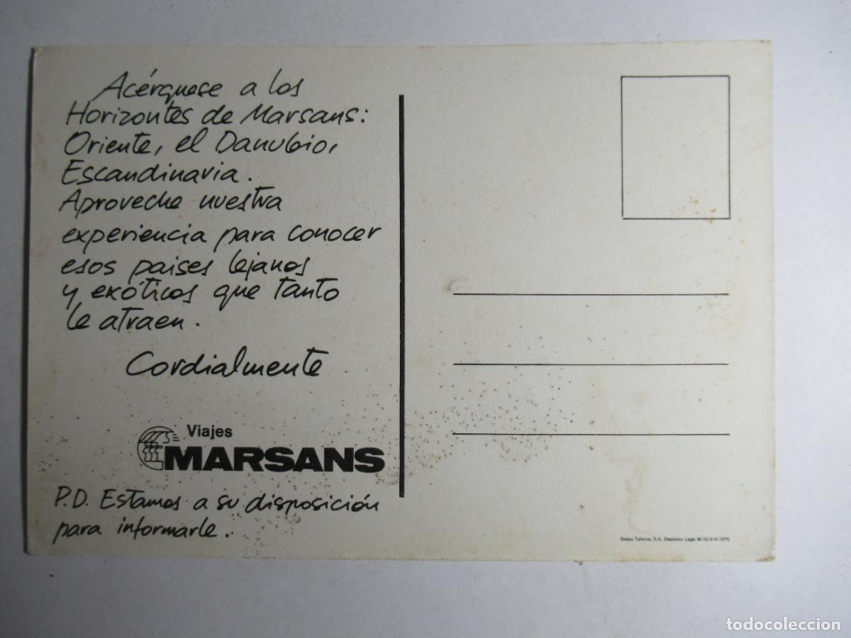 Postales: Postal publicitaria Viajes Marsans - Foto 2