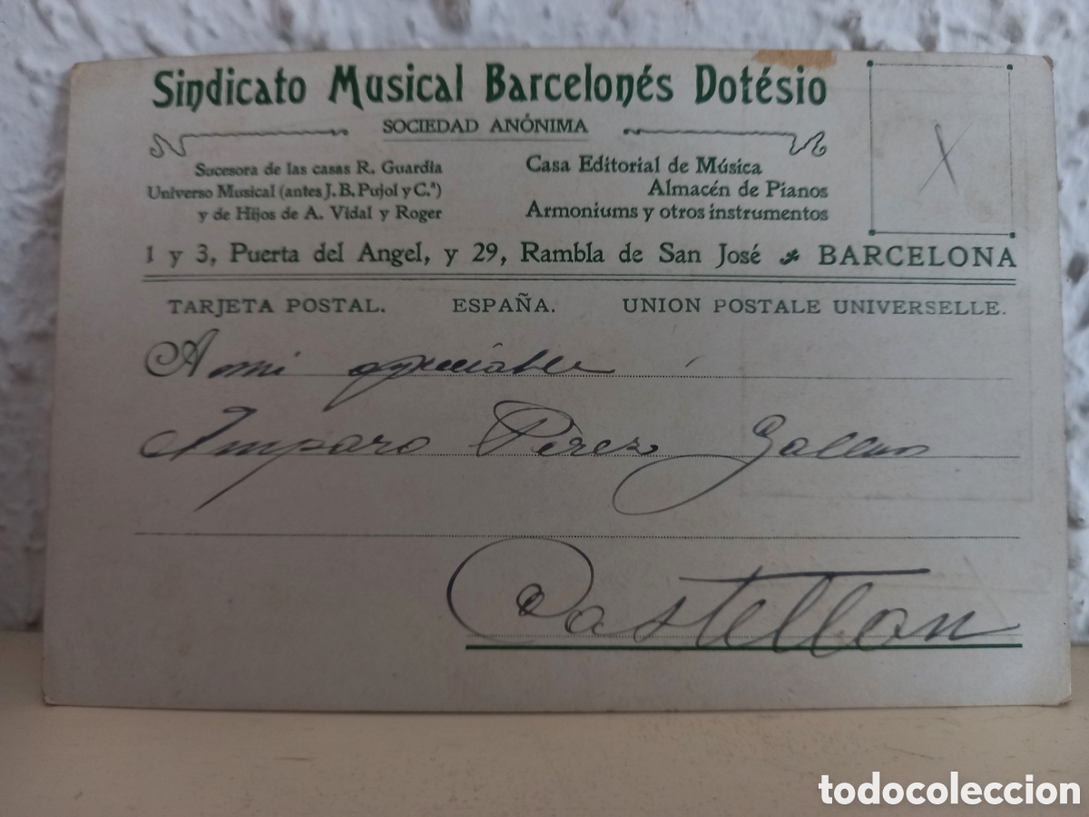 Postales: Postal Sindicato Musical Barcelones Dot&eacute;sio - Foto 2