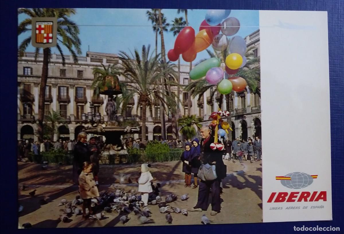 Postales: Antigua postal de IBERIA - BARCELONA - SIN CIRCULAR - Foto 1