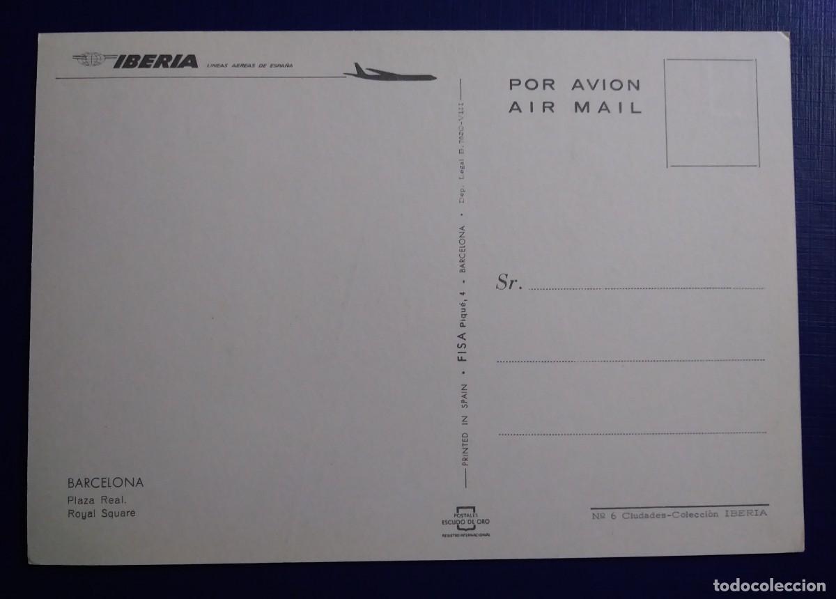 Postales: Antigua postal de IBERIA - BARCELONA - SIN CIRCULAR - Foto 2