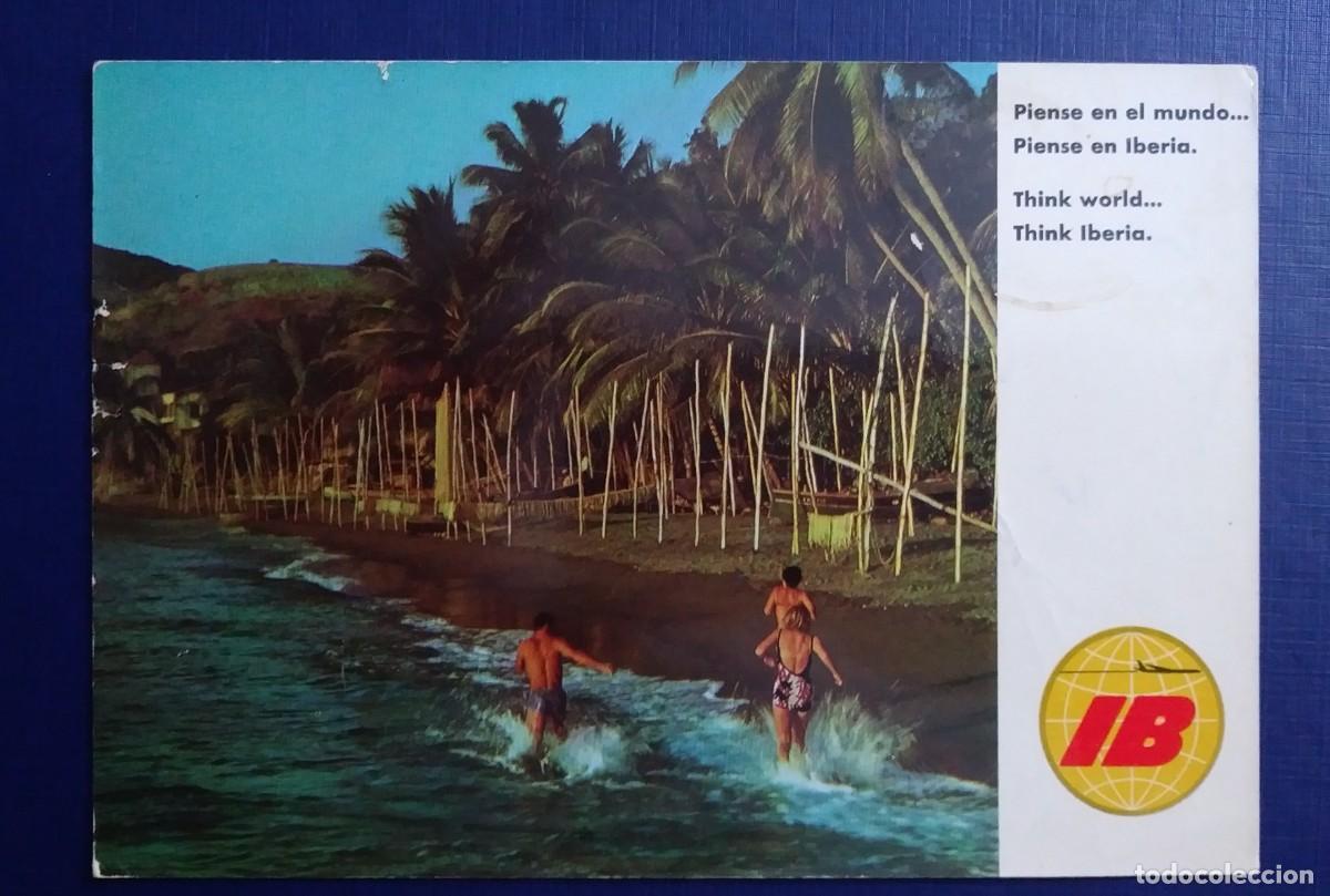 Postales: Antigua postal de IBERIA - CARIBE - SIN CIRCULAR - Foto 1