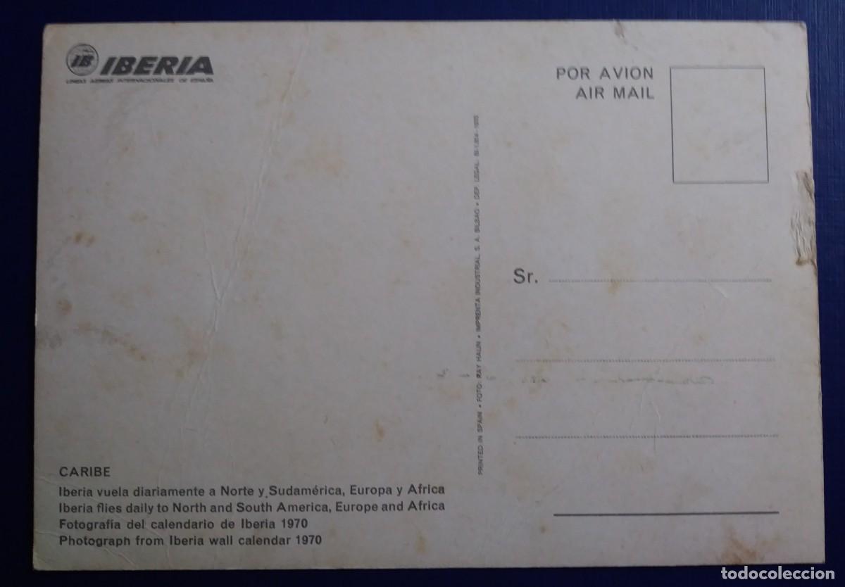 Postales: Antigua postal de IBERIA - CARIBE - SIN CIRCULAR - Foto 2