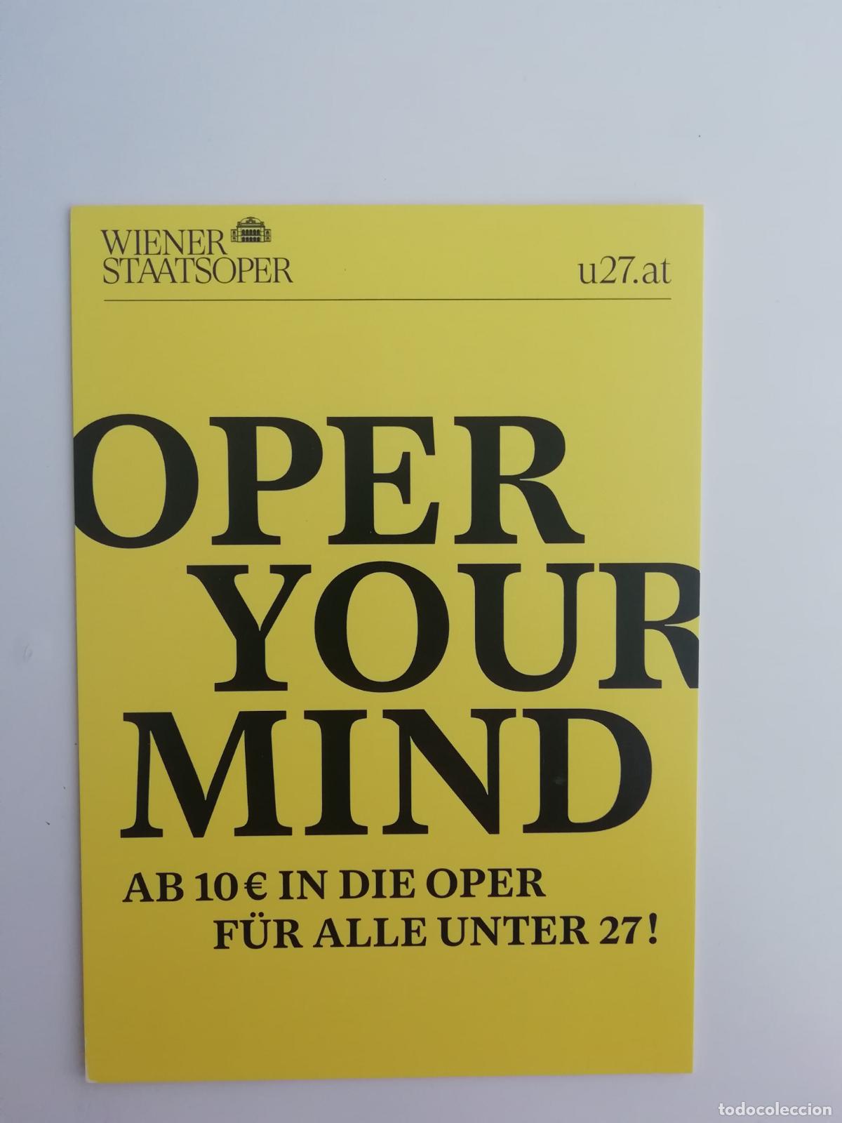 Postcards: Postal abonos j&oacute;venes Wiener Staatsoper &Oacute;pera de Viena