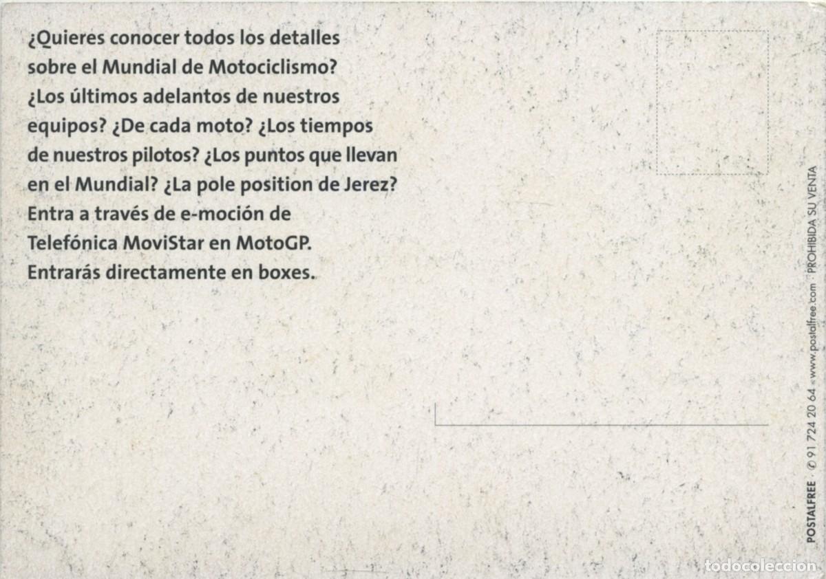 Postales: Telef&oacute;nica Movistar en MotoGP. Sin circular. - Foto 2