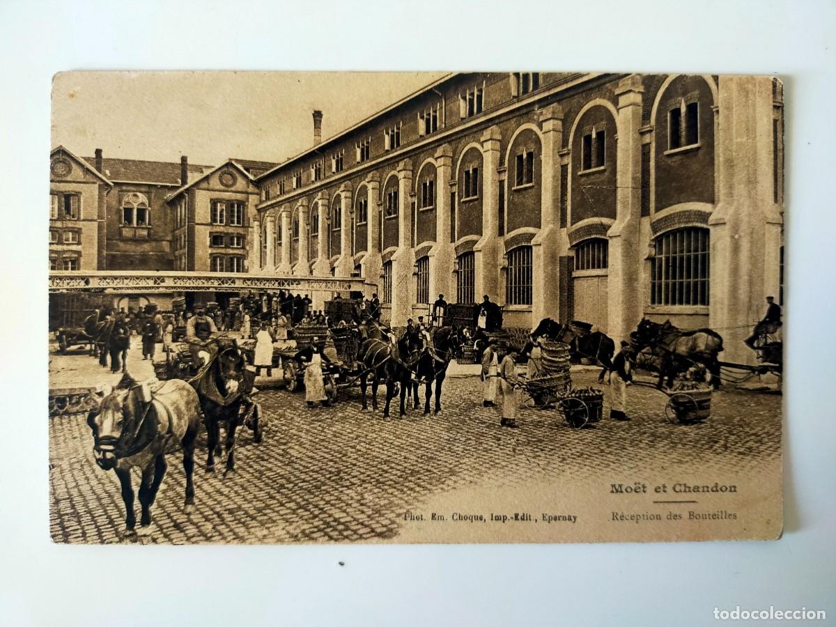 Postales: Postal MOET ET CHANDOM (Champagne): Recepci&oacute;n de botellas - Edit EPERNAY - Foto 1