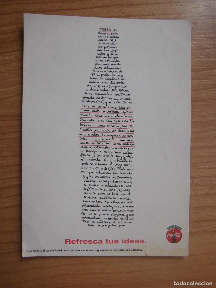 Postales: POSTAL PUBLICIDAD COCA COLA - Foto 1