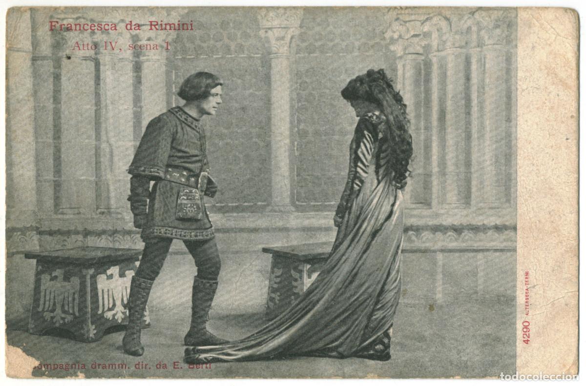 Postales: Francesca da Rimini_Alterocca Terni 4282 y 4290 - Foto 2