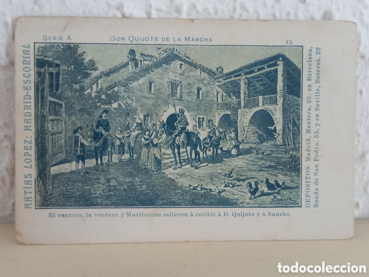 Postkarten: DON QUIJOTE DE LA MANCHA. Postal Serie A. CHOC. MATIAS LOPEZ (13)