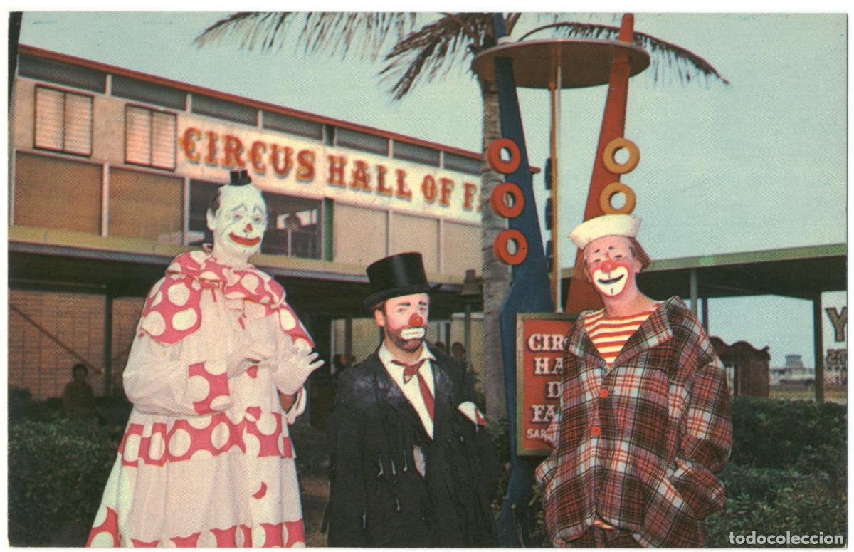 Postales: 4 postales clowns circo USA. - Foto 2