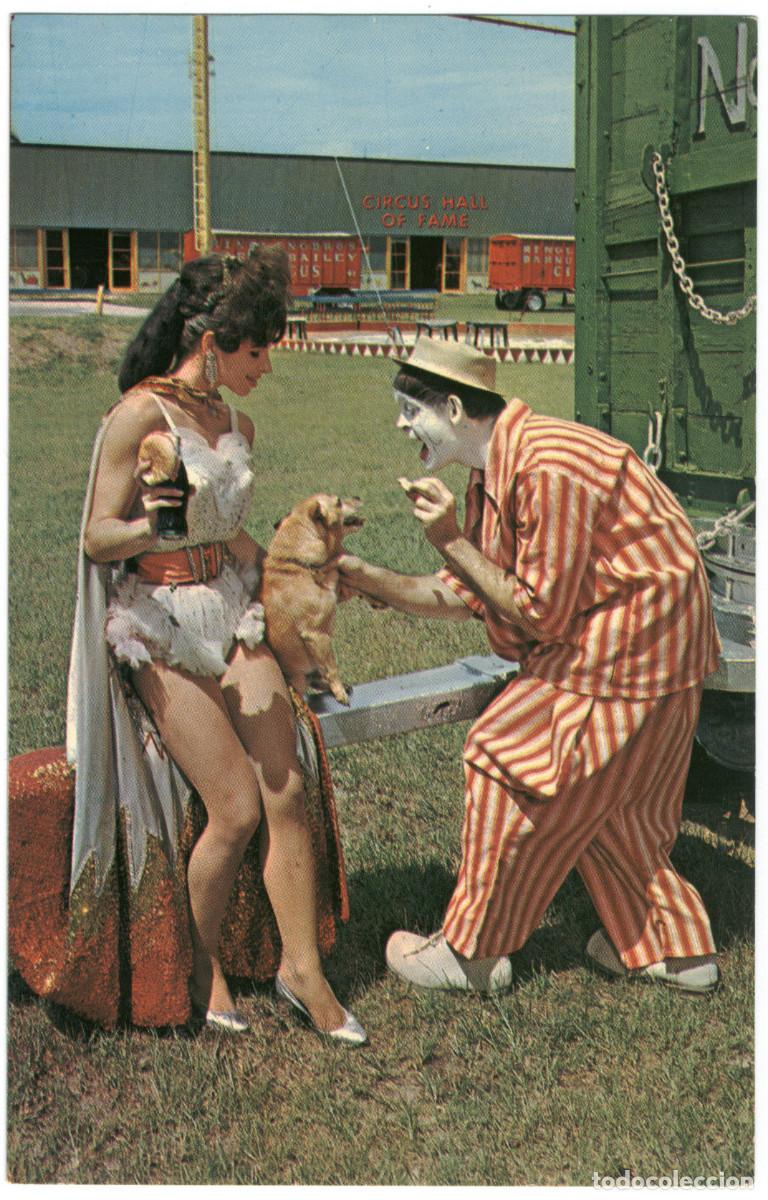 Postales: 4 postales clowns circo USA. - Foto 4