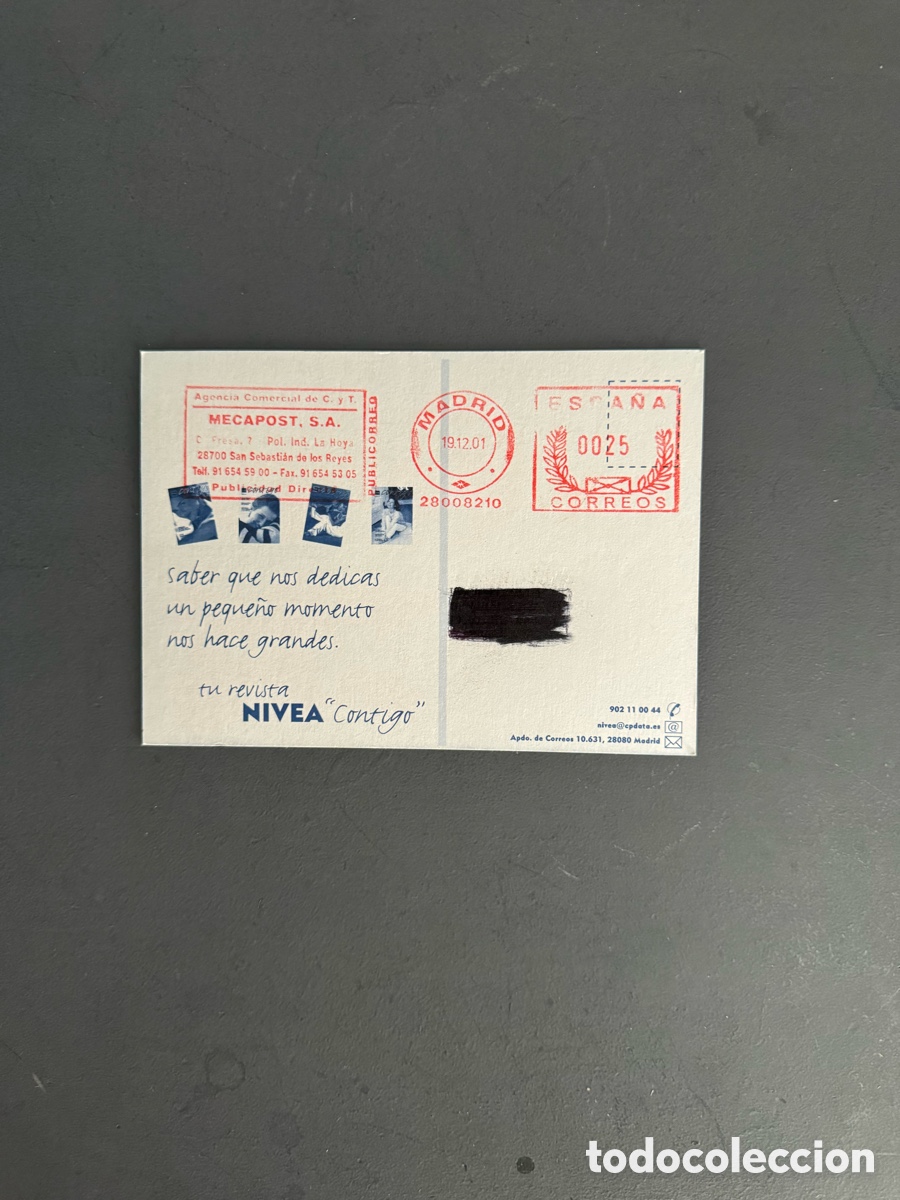 Postales: Postal Nivea publicitaria circulada con sello - Foto 2