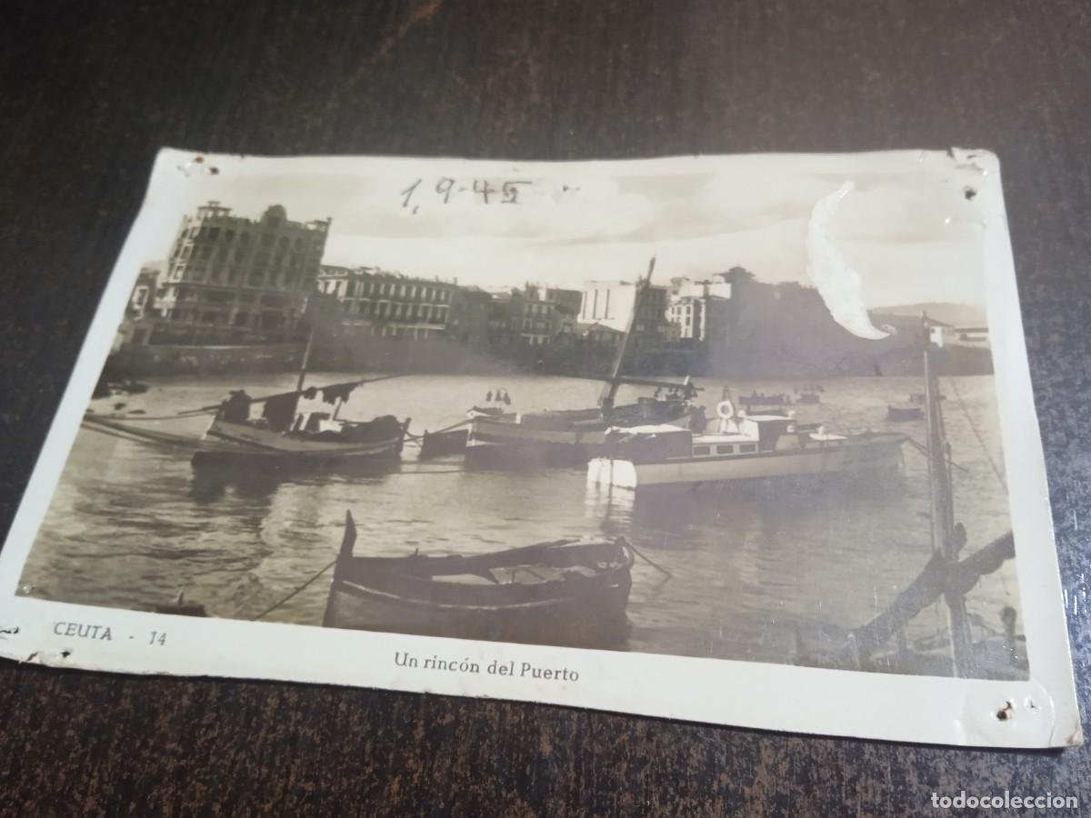 Postales: Ceuta.1945.Un rinc&oacute;n del puerto. - Foto 1