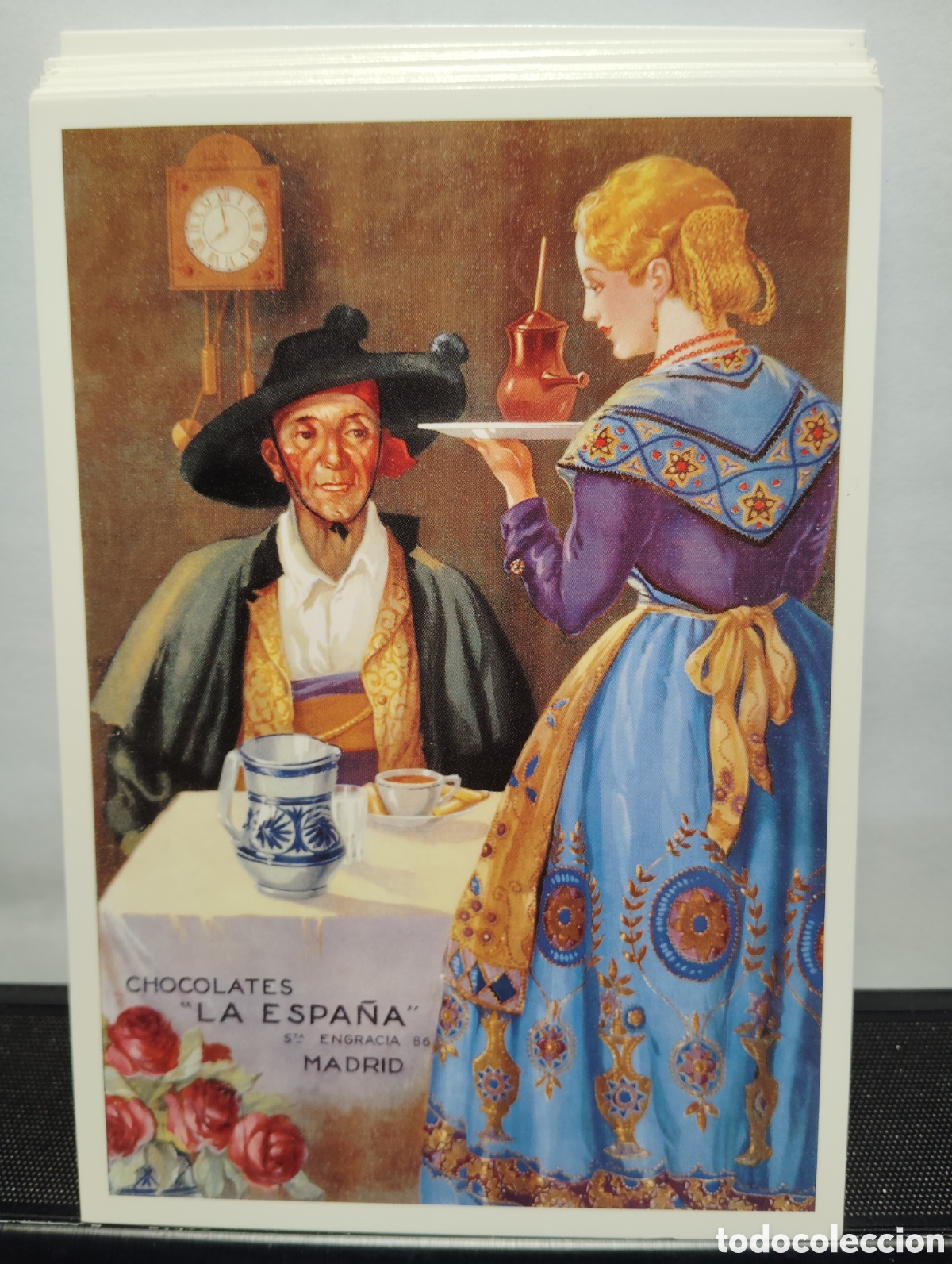Postales: POSTAL CARLOS VELASCO. CHOCOLATES LA ESPA&Ntilde;A - Foto 1