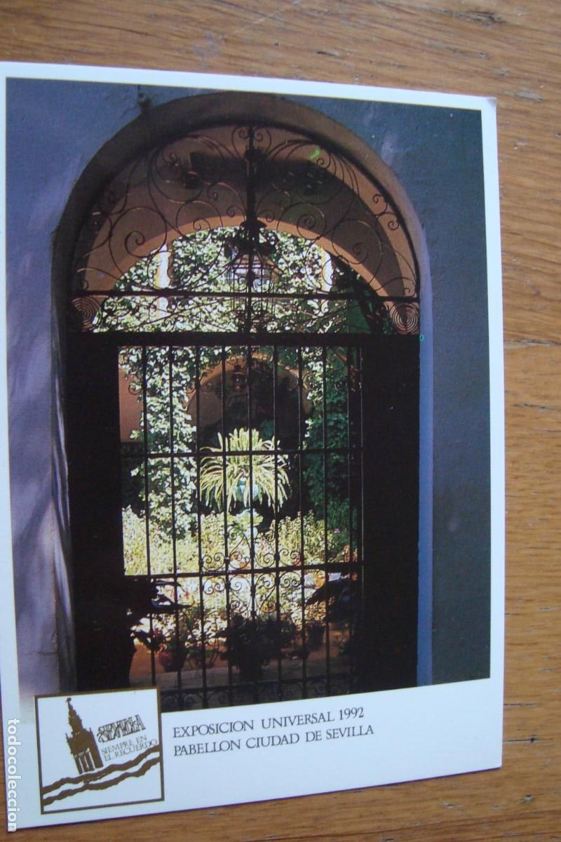 Postales: ANTIGUA POSTAL BARRIO SANTA CRUZ. DISE&Ntilde;O BAEZ MAZA. PABELLON SEVILLA EXPO 92