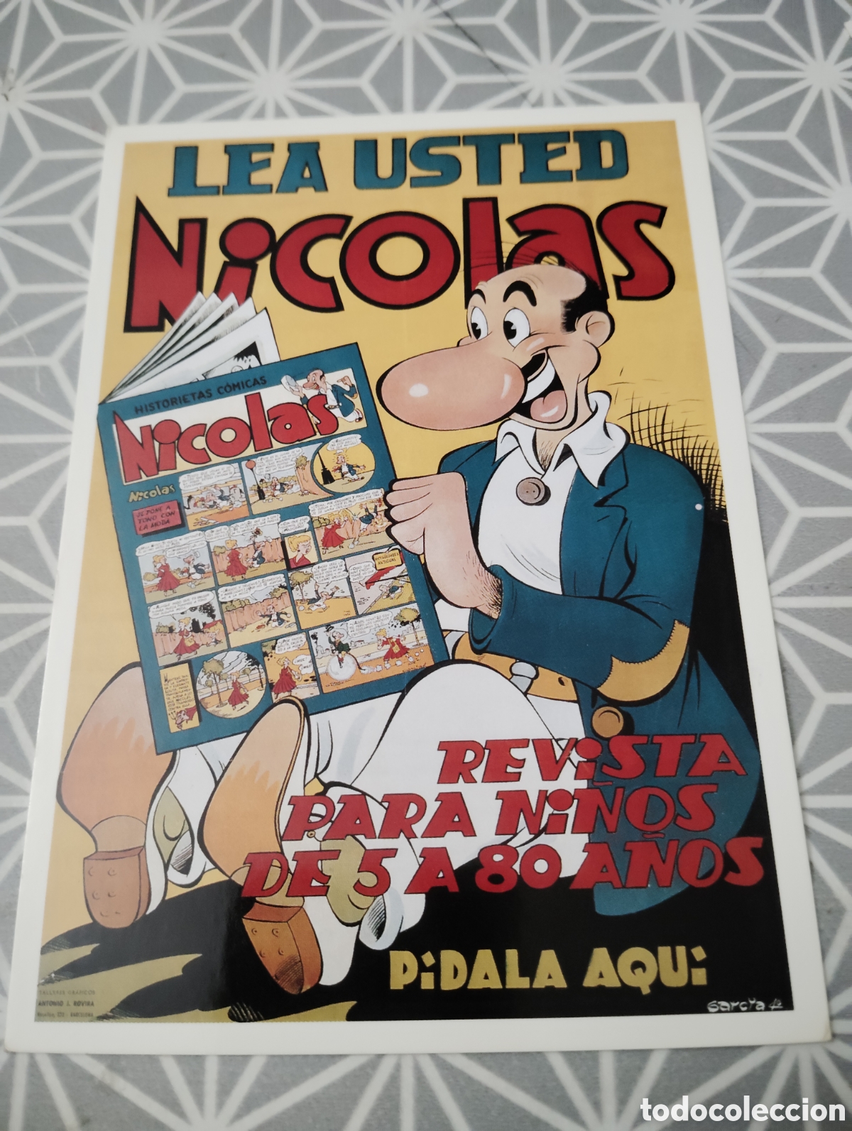 Postales: LEA USTED NICOLAS. POSTAL CARLOS VELASCO. S/C - Foto 1