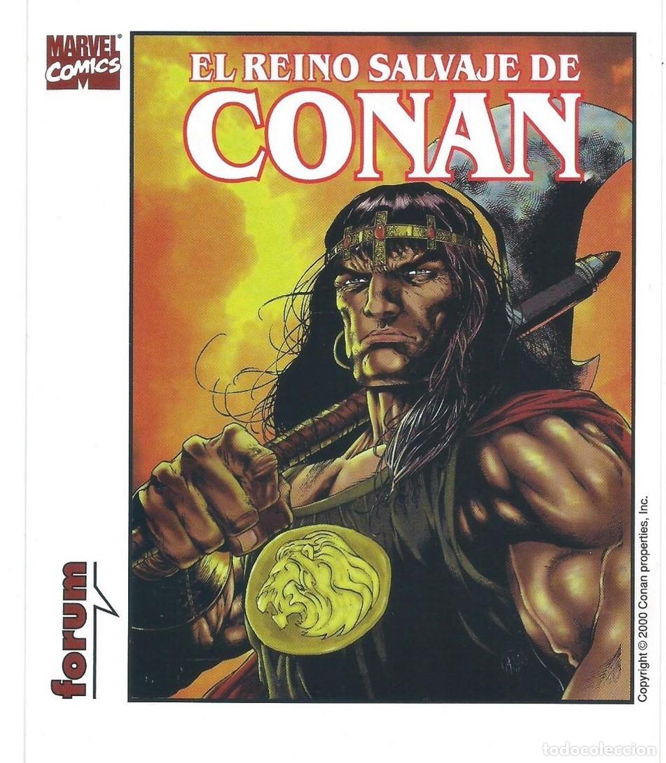 Postales: &rdquo; EL REINO SALVAJE DE CONAN &rdquo;.- PUBLICIDAD DE MARVEL COMICS - Foto 1