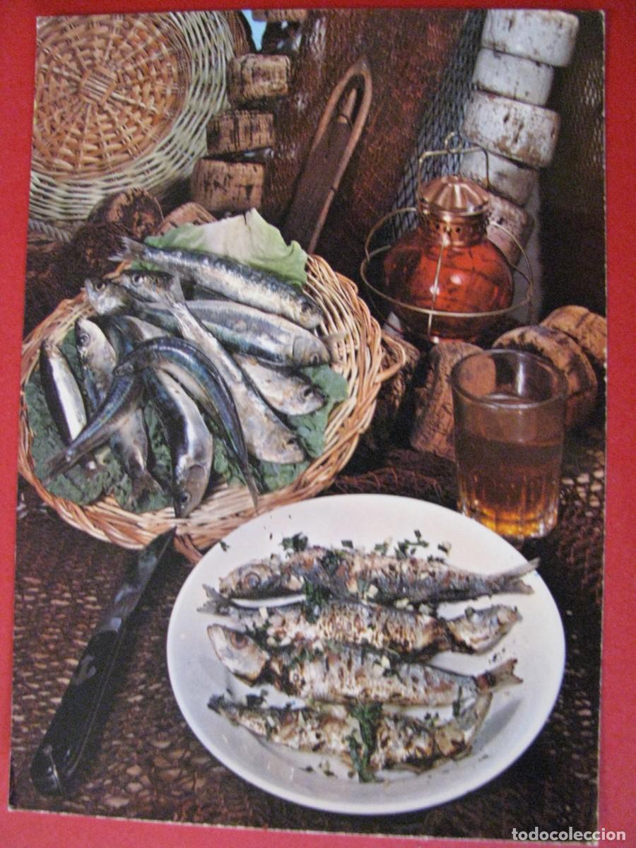 Postales: POSTAL PLATOS TIPICOS. SARDINAS ESTILO SANTURCE. - Foto 1