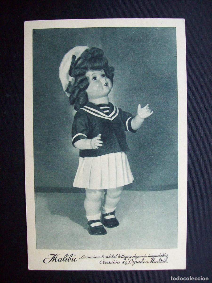 Postales: LOTE DE 2. POSTAL PUBLICITARIA MU&Ntilde;ECA MALIBU - Foto 2