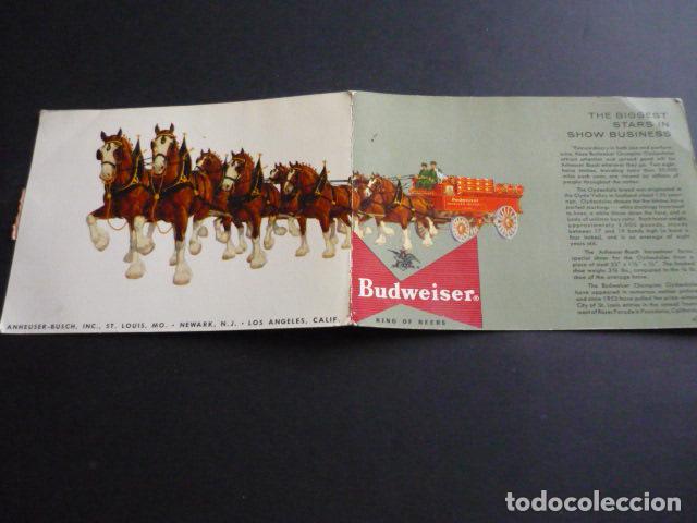 Postales: CERVEZA BUDWEISER POSTAL PUBLICITARIA DOBLE - Foto 2