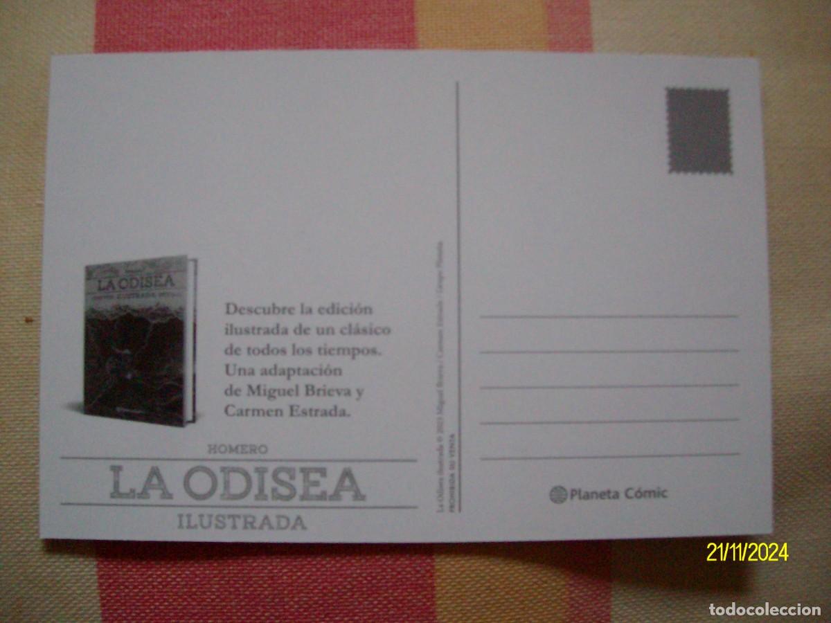 Postales: POSTAL LA ODISEA HOMERO ILUSTRADA PLANETA COMIC - Foto 2