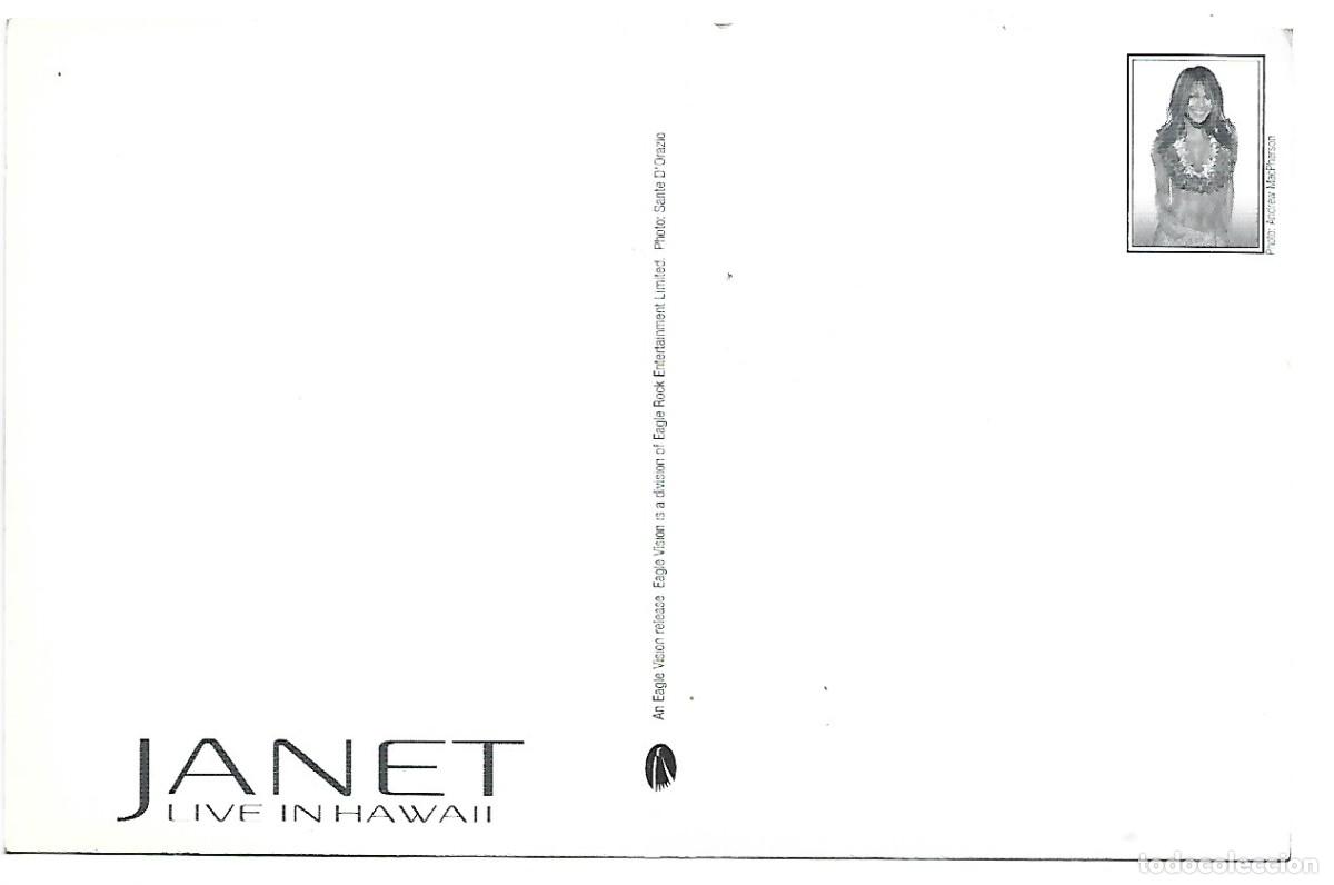 Postales: JANET LIVE IN HAWAII.- (JANET JACKSON) - Foto 2