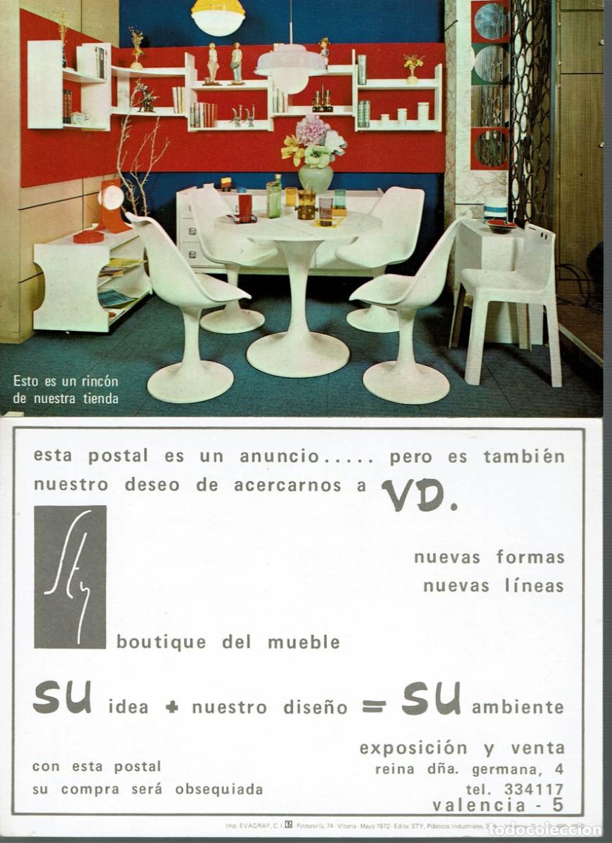 Postales: 2 postales Boutique del mueble a&ntilde;o 1972 - Foto 1