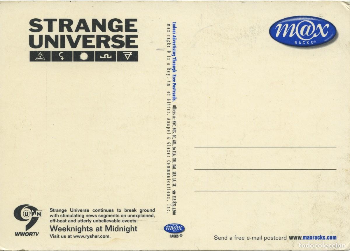 Postales: Postal publicitaria Strange Universe. Sin circular. ED. MAX - Foto 2