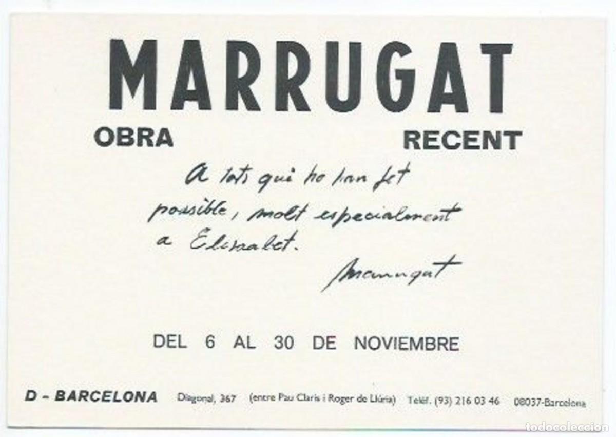 Postales: INVITACI&Oacute; .- &rdquo; OBRA RECENT &rdquo;.- SALA D-BARCELONA / BARCELONA - Foto 2