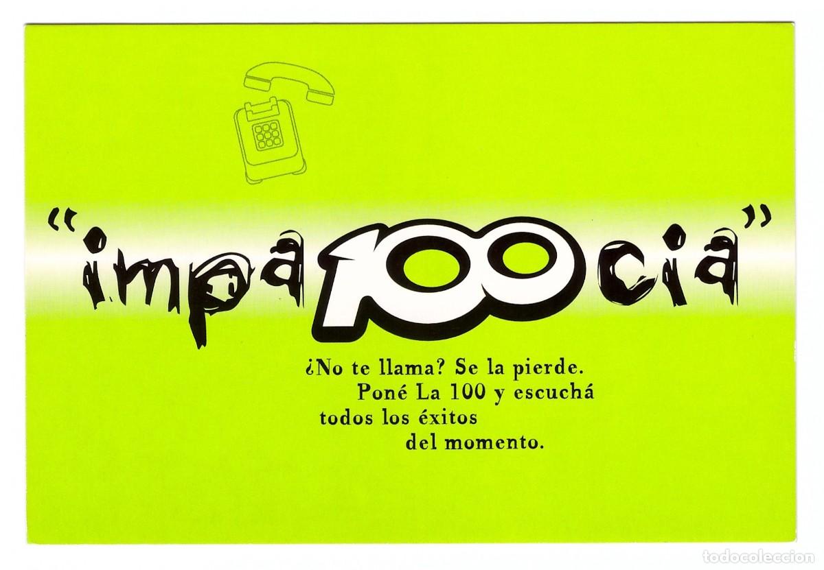 Postales: ARGENTINA // LA 100 // FM 99.9 // 2000 - Foto 1