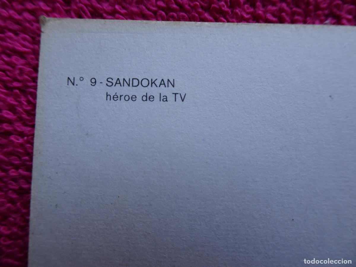 Postales: sandokan h&eacute;roe de la tv 1976 n&ordm; 9 postal sin usar - Foto 3