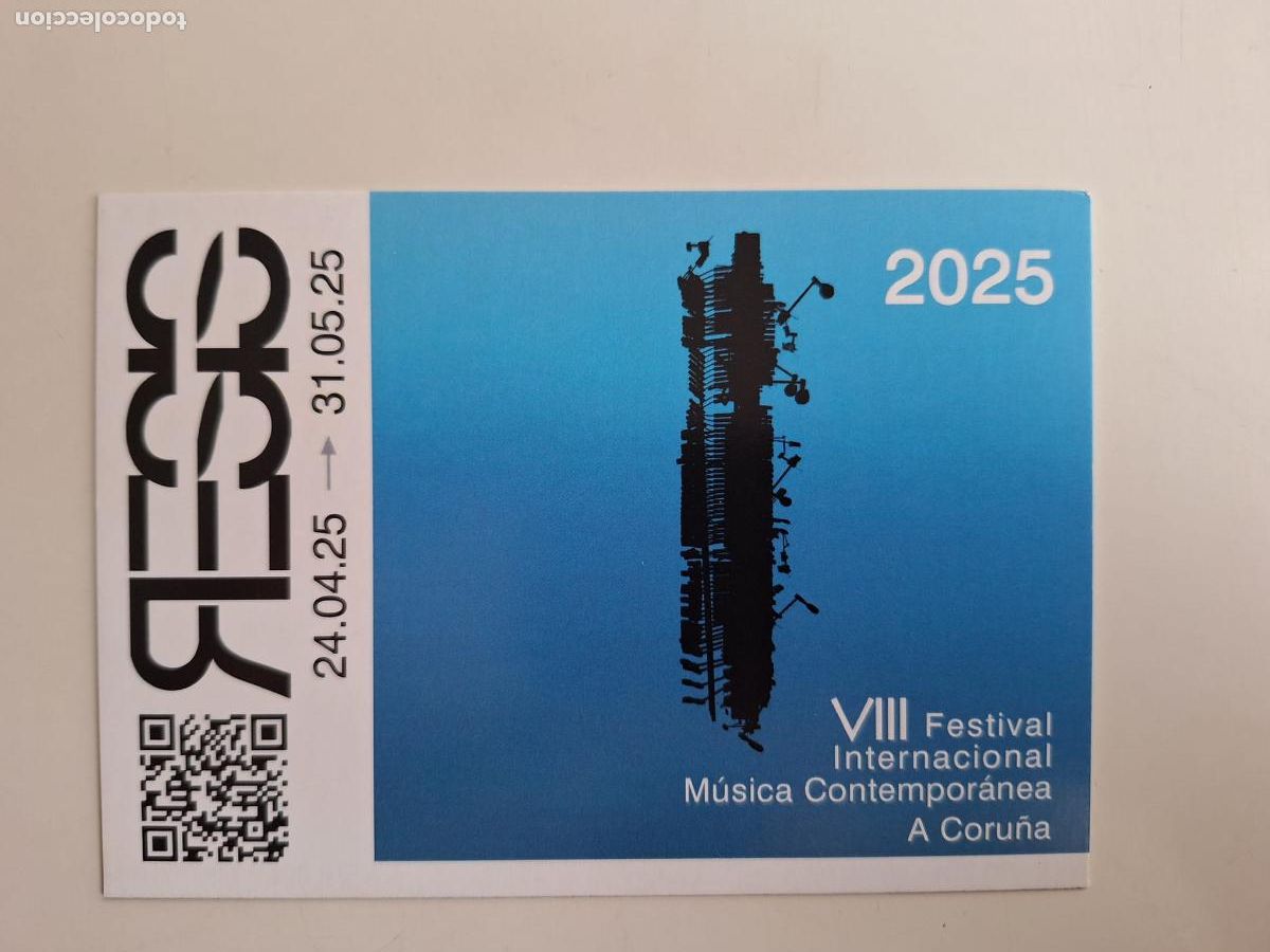 Postales: Postal VIII Festival Internacional M&uacute;sica Contempor&aacute;nea A Coru&ntilde;a RESIS Galicia
