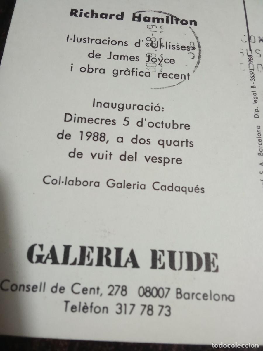 Postales: Richard Hamilton.1988.Galeria Eude. - Foto 3