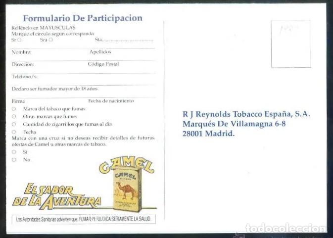 Postales: Tabaco. *Camel - El Sabor de la Aventura* D&iacute;ptico. Nueva. - Foto 2