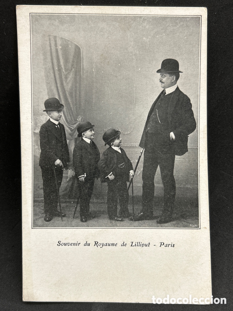 Postales: Postal liliputienses - Foto 1