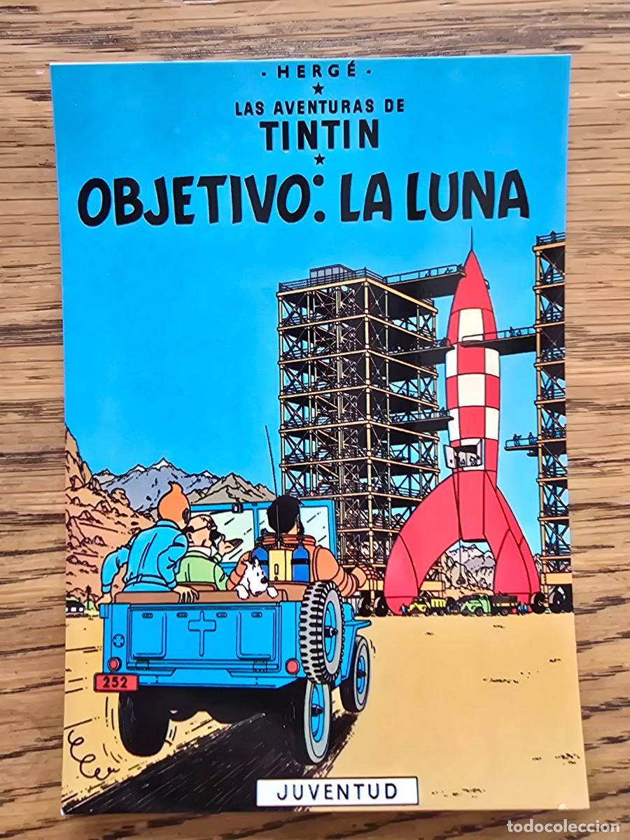 Postales: TINTIN OBJETIVO LA LUNA - Foto 1