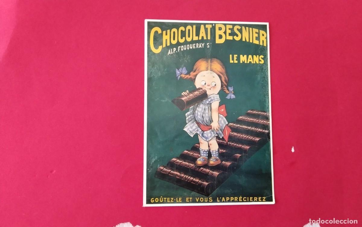 Postales: POSTAL DE PUBLICIDAD CHOCOLATES BESNIER - Foto 1
