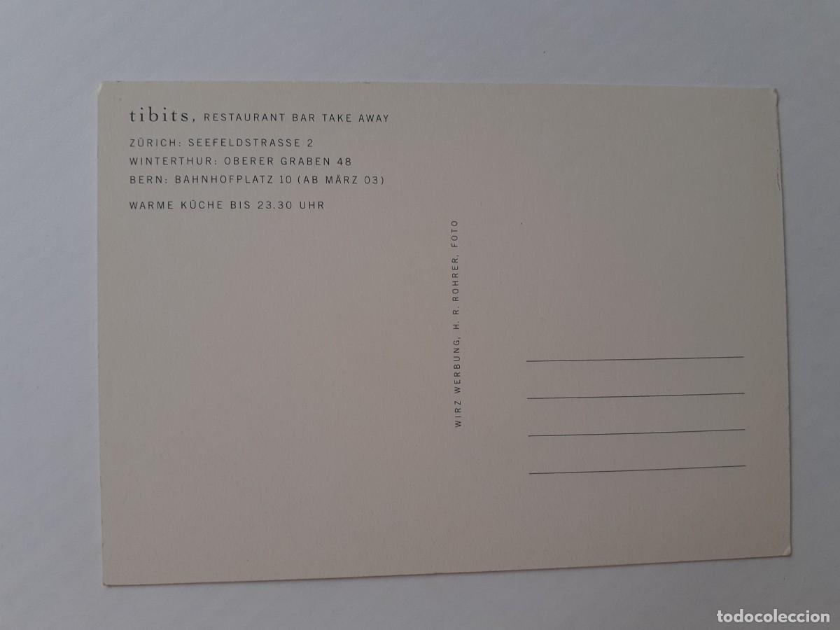 Postales: POSTAL - PUBLICIDAD - COMIDA R&Aacute;PIDA VEGETARIANA TIBITS - Foto 2