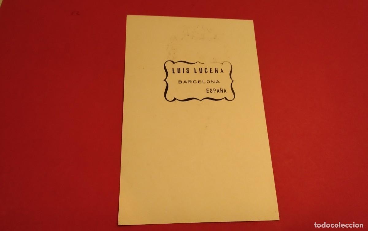 Postales: FOTO-POSTAL DEL CANTANTE LUIS LUCENA - Foto 3