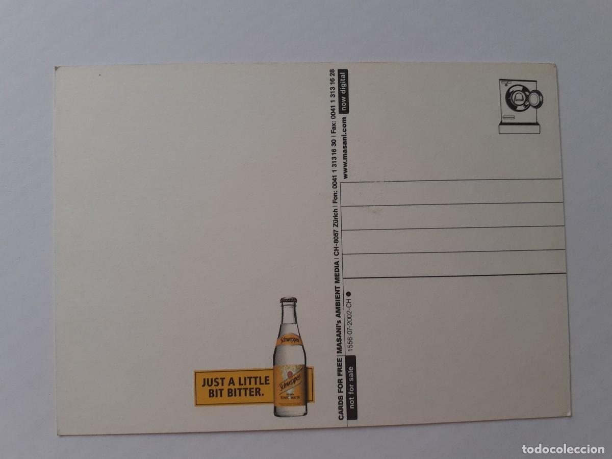 Postales: POSTAL PUBLICITARIAS - SOLO UN POCO AMARGO - SCHWEPPES - Foto 2