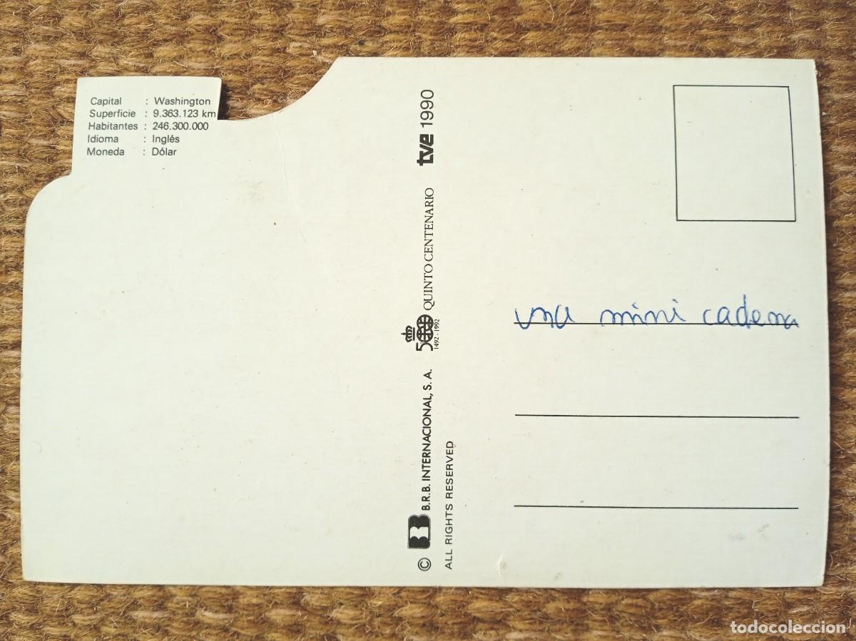 Postales: CU&Eacute;TARA - QUINTO CENTENARIO TVE 1990 - E.E.U.U. - Foto 2