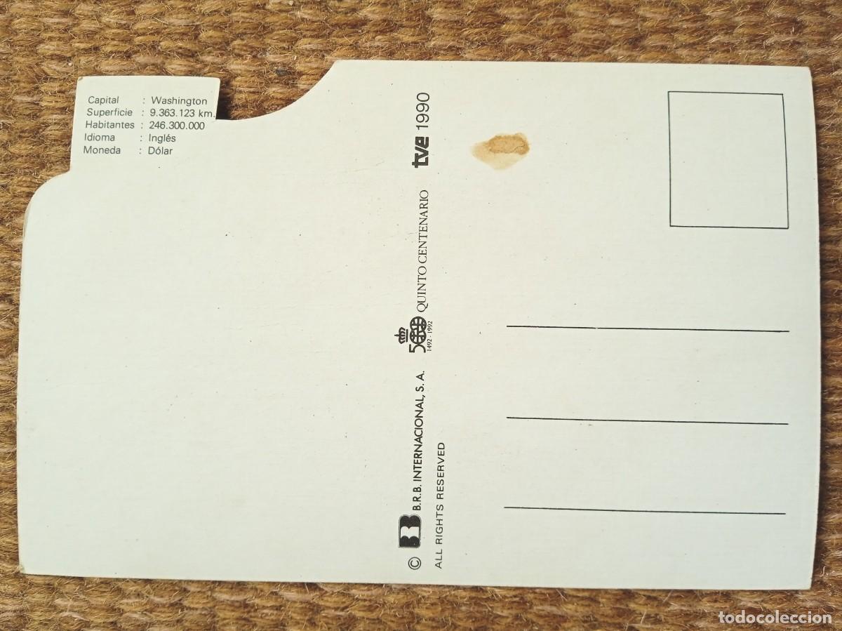 Postales: CU&Eacute;TARA - QUINTO CENTENARIO TVE 1990 - E.E.U.U. - Foto 2