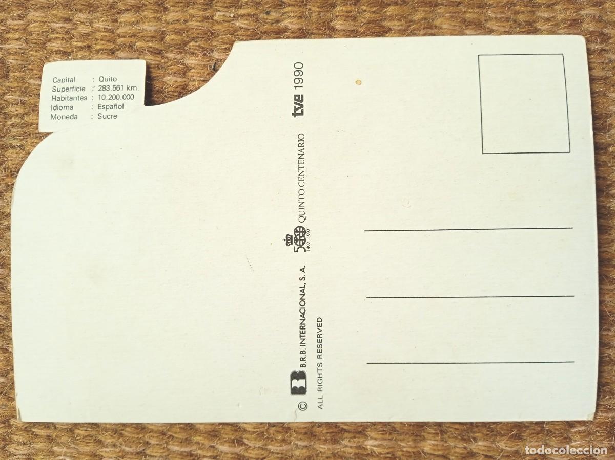 Postales: CU&Eacute;TARA - QUINTO CENTENARIO TVE 1990 - ECUADOR - Foto 2