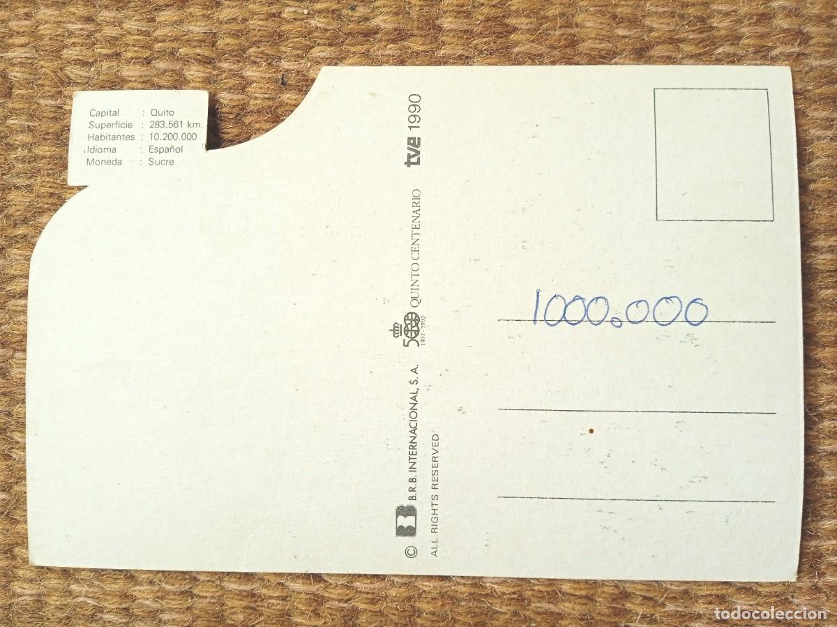 Postales: CU&Eacute;TARA - QUINTO CENTENARIO TVE 1990 - ECUADOR - Foto 2